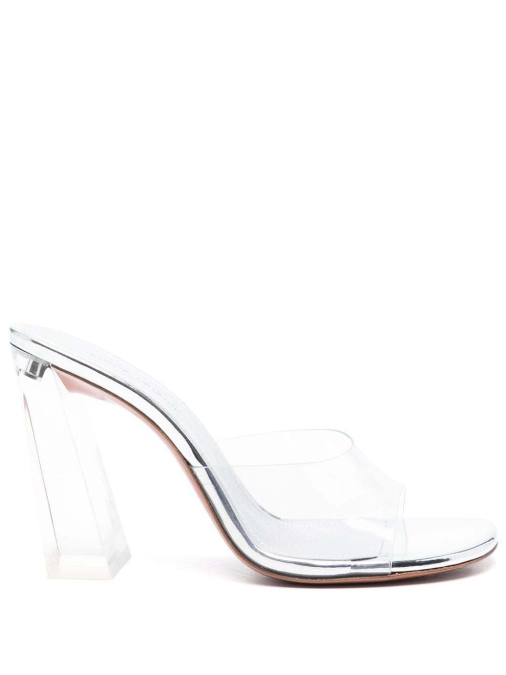 AMINA MUADDI BRIGITTEGLASSSLIPPERPVCTRANSPARENT 関税送料込