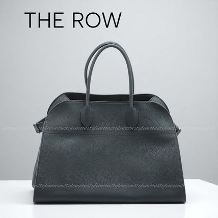 THE ROWザロウ★マルゴー15 レザーハンドバッグネイビー Aランク THE ROWザロウ☆マルゴー15 レザーハンドバッグネイビー Aランク