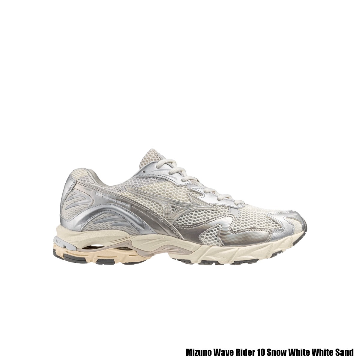 Mizuno ★ Wave Rider 10 Snow White White Sand ★