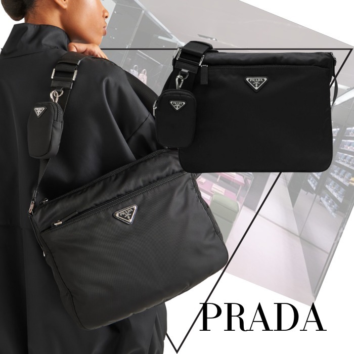 【PRADA】リ ナイロン バッグ ブラック