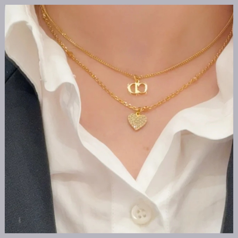 【２連が素敵♪】Dior ネックレス
