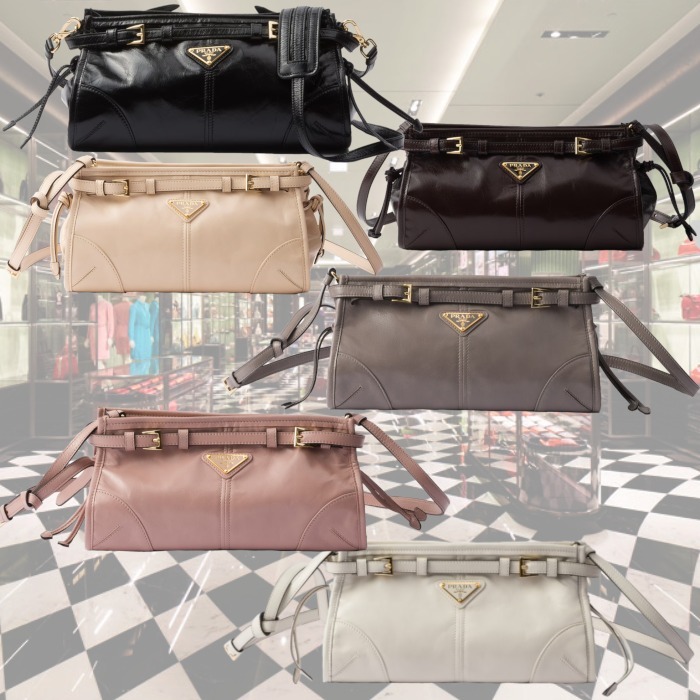 【25AW】新作 ボニー スモール レザー バッグ ◆プラダ◆全6色