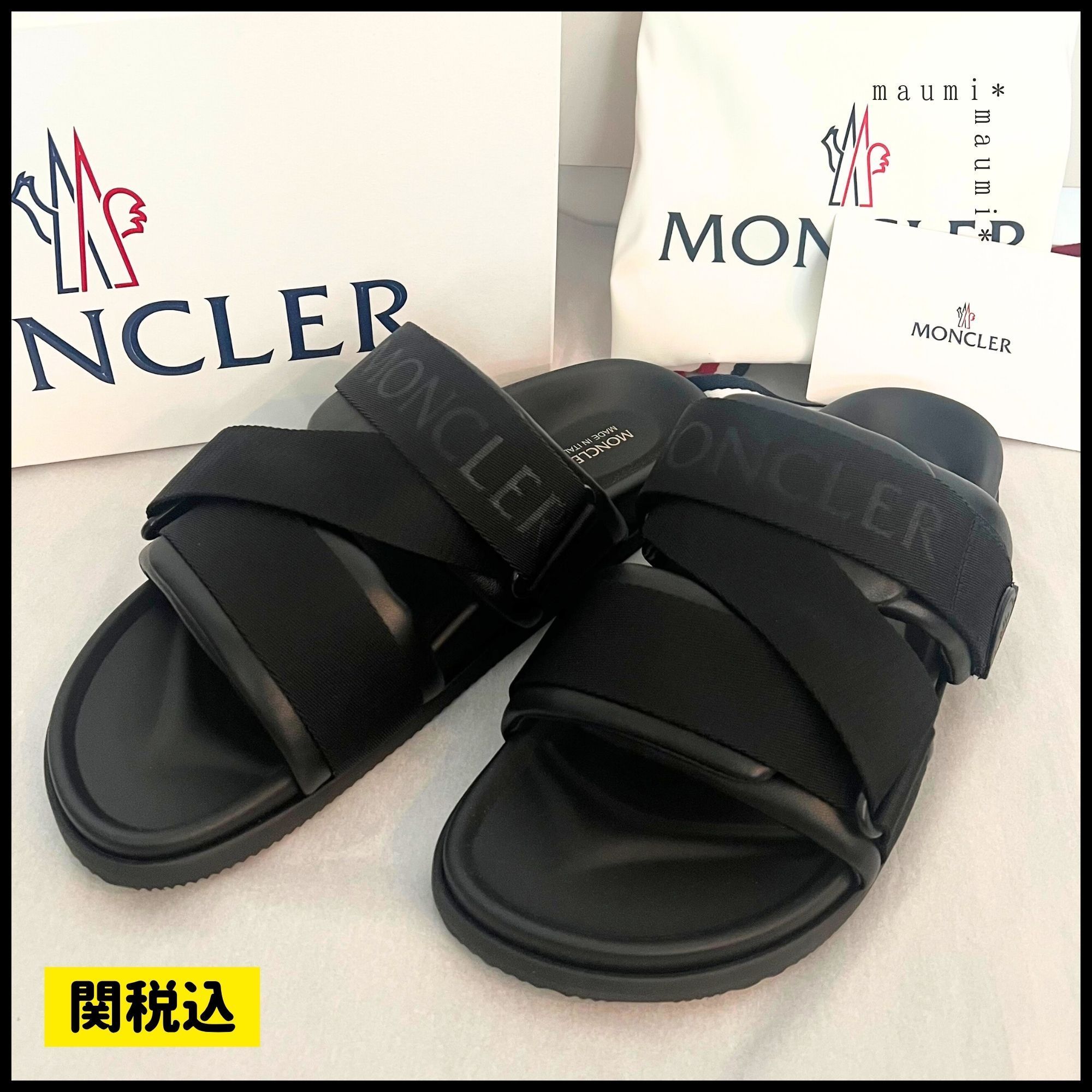 関税込み/MONCLERモンクレール MON SUMMERサンダル