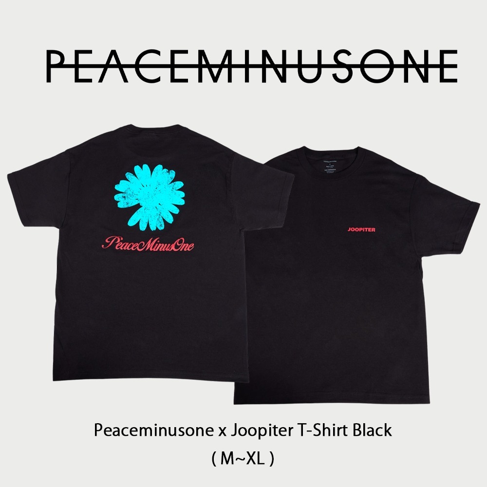 【Peaceminusone x Joopiter】 正規品★ T-Shirt Black ★人気