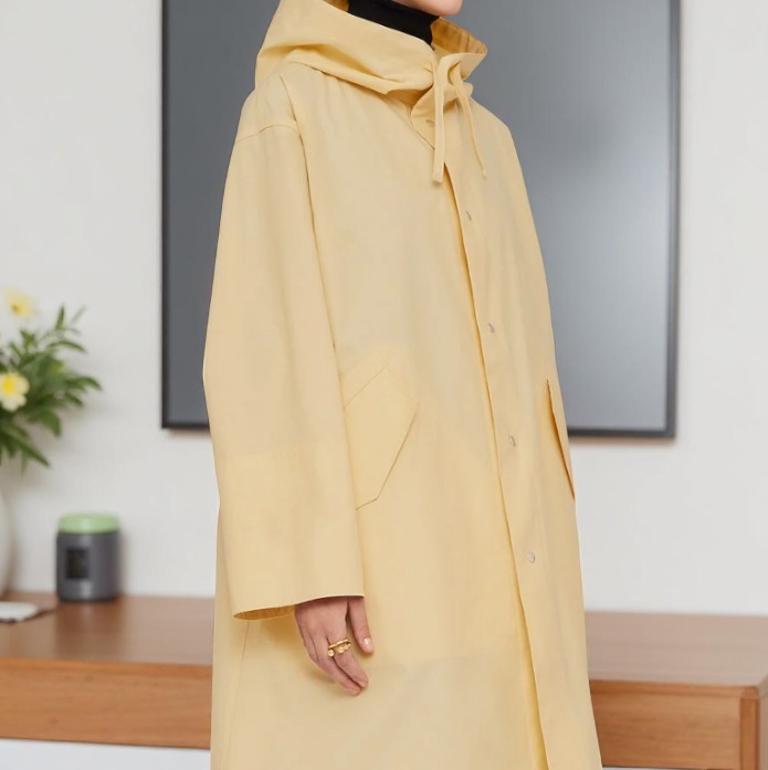 ラストチャンス【Jil Sander】コットン ロゴ入り コート