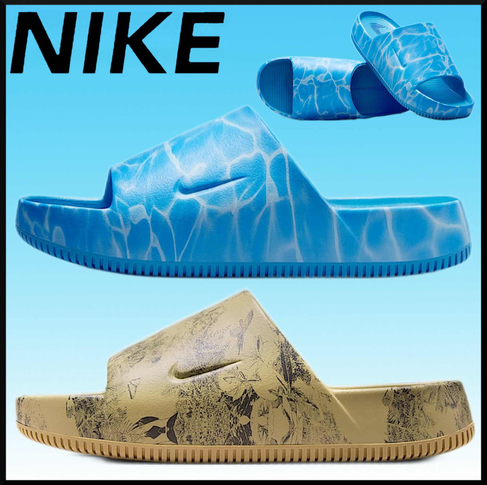 大人気★Nike ナイキ カーム プリント メンズスライド★サンダル