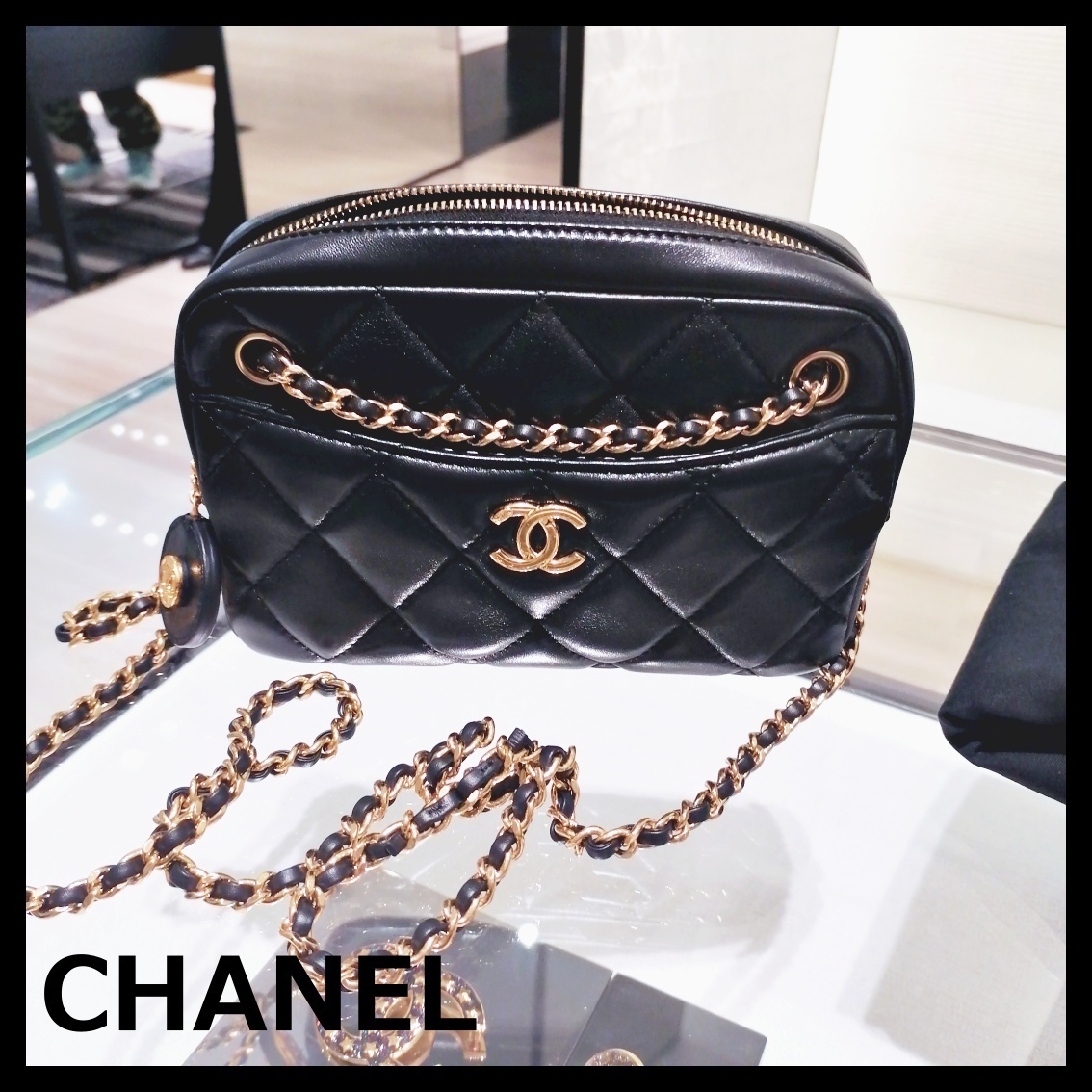 CHANEL シャネル ショルダーバッグ カメラケース ブラック