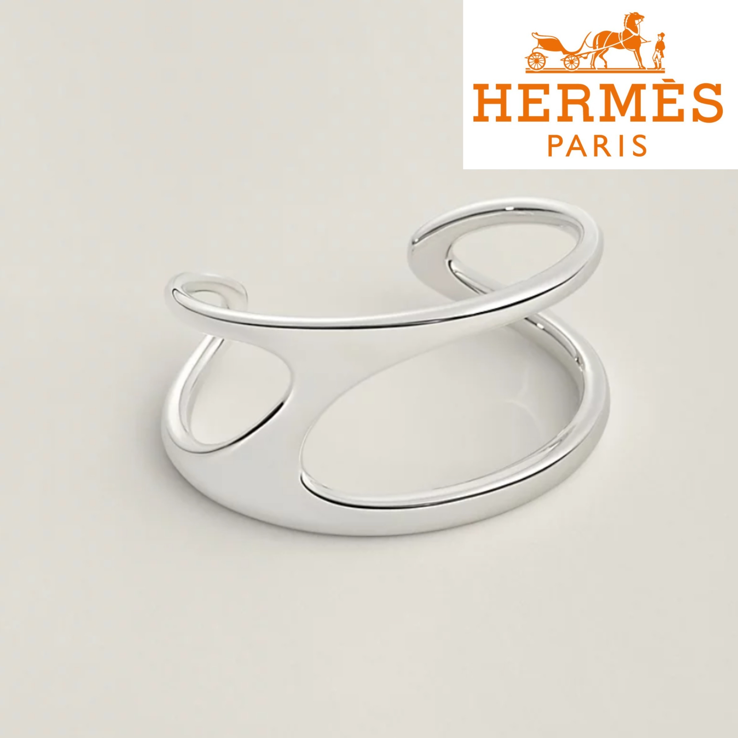 【品薄】HERMES ブレスレット シェーヌダンクル Punk GM カフ