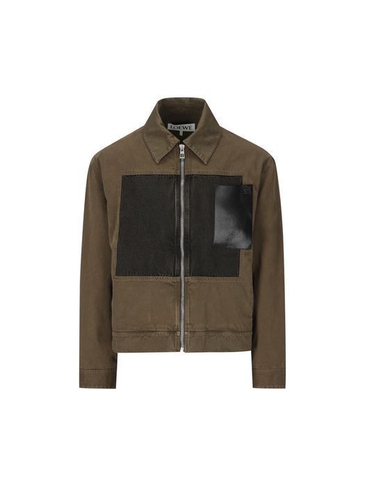 【LOEWE】ロエベ メンズ コットン ジャケット カーキ