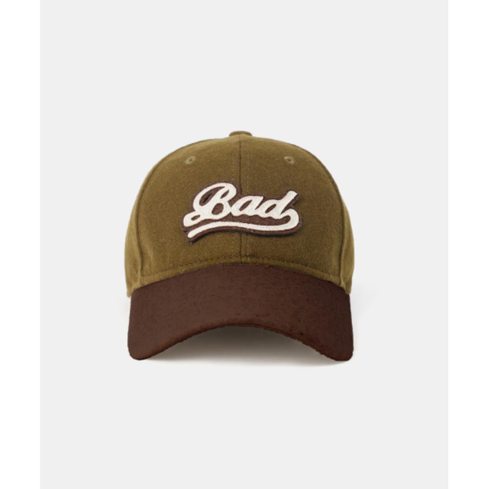 ◆BADBLOOD◆ Contrast Wool Ball Cap Military w-hat24-061