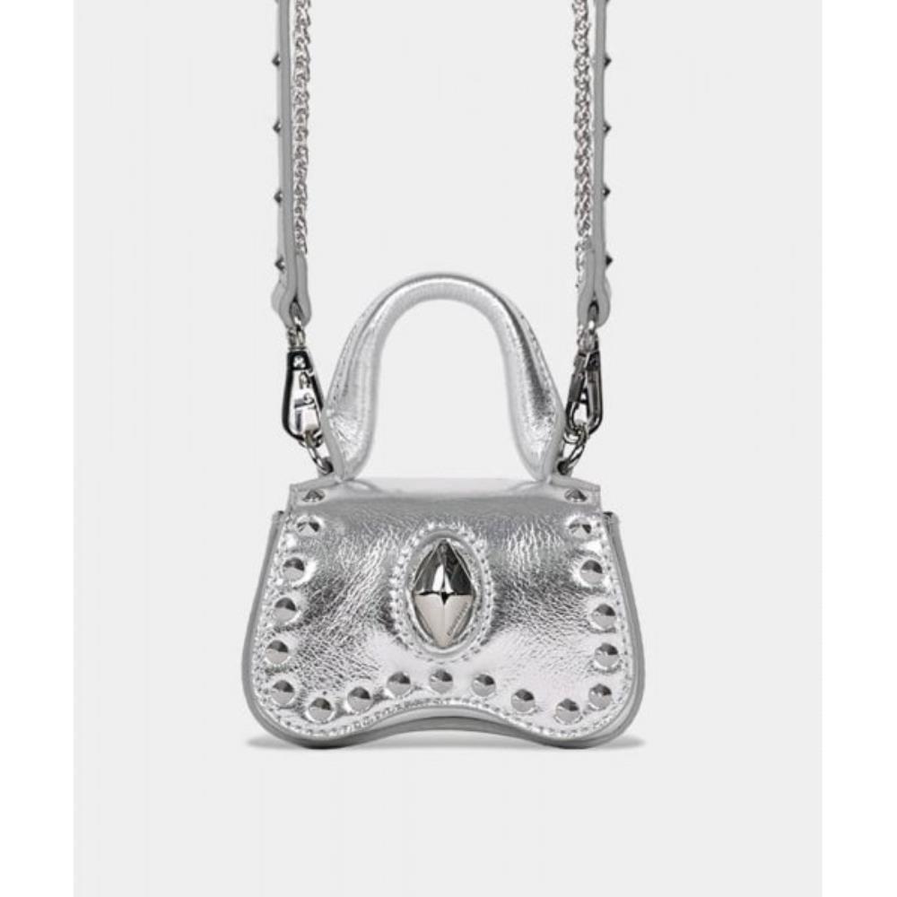 ◆BADBLOOD◆ Ellipse Symbol Cranky Mini Nut Back Silver w-ba