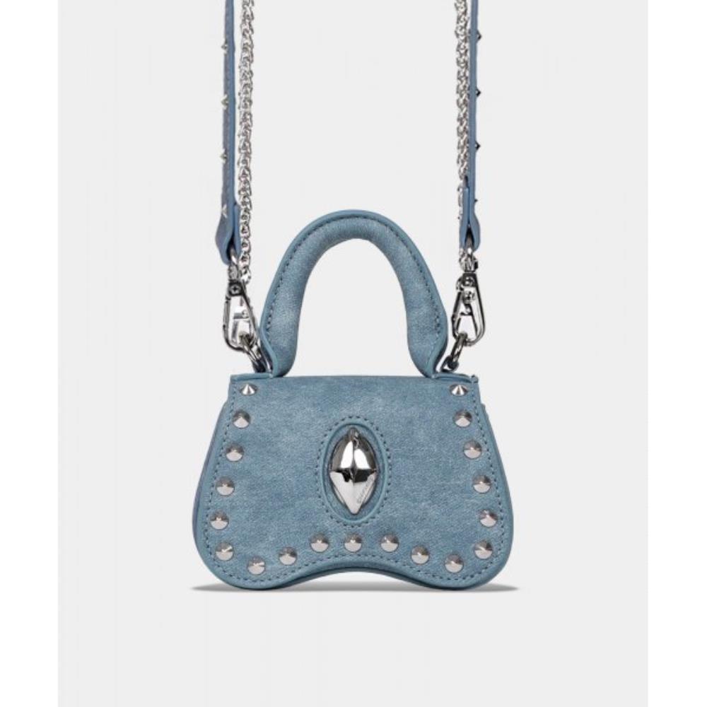 ◆BADBLOOD◆ Ellipse Symbol Cranky Mini Nut Bag Denim Blue w