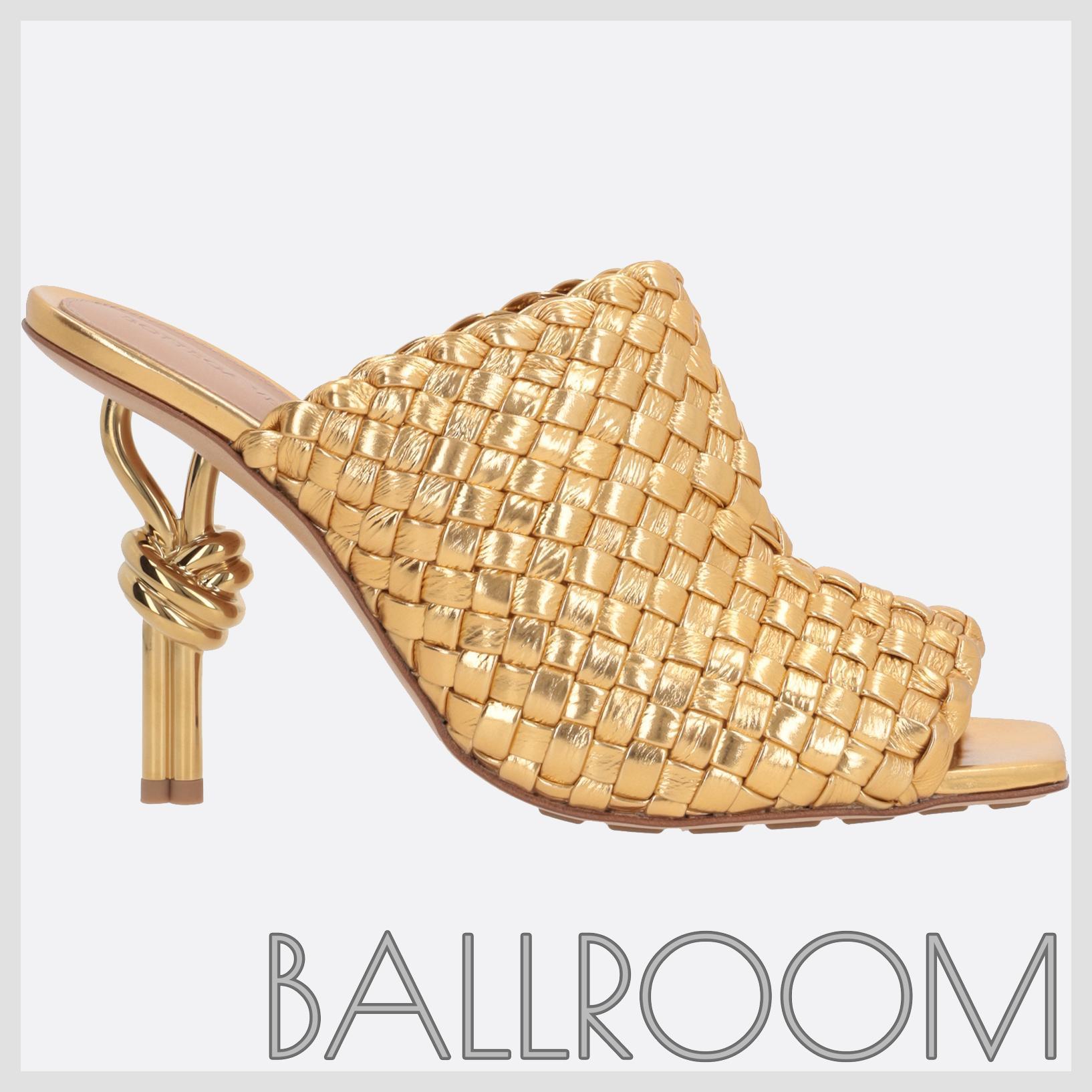 サンダル・ミュール BOTTEGA VENETA KNOT MULE SANDALS IN INTRECCIATO VN