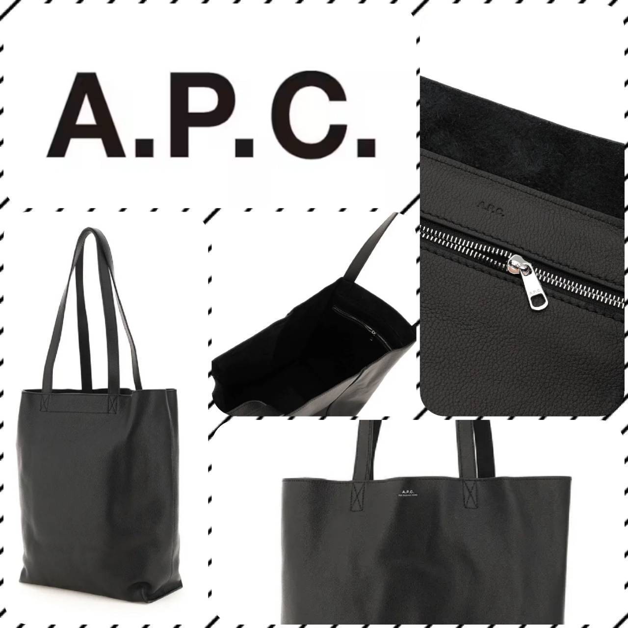 A.P.C. ロゴトートバッグ