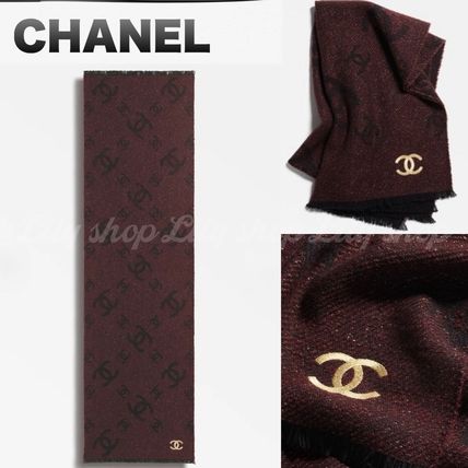 【☆エレガントで発色が美しい★】CHANEL マフラー スカーフ 大人エレガントカジュアルな印象♪】CHANEL マフラー スカーフ