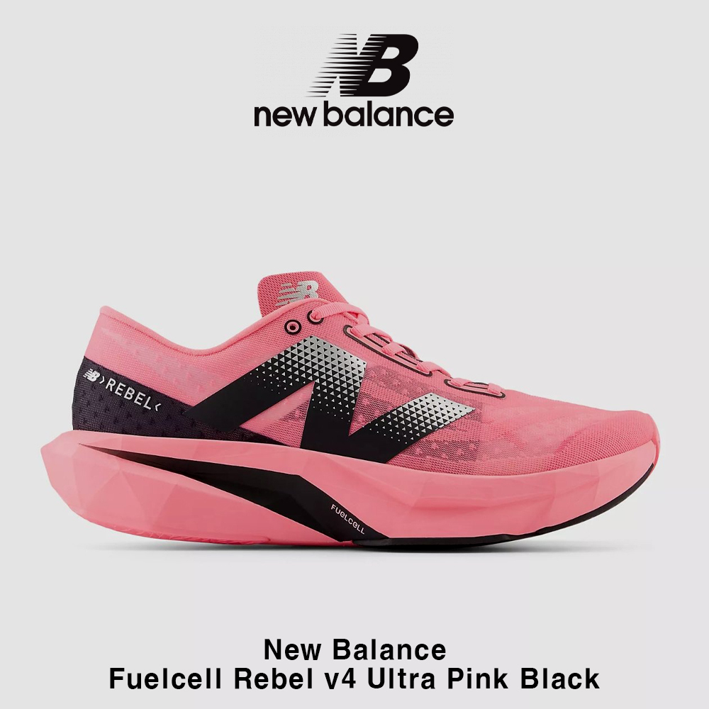 【New Balance】 Fuelcell Rebel v4 Ultra Pink Black