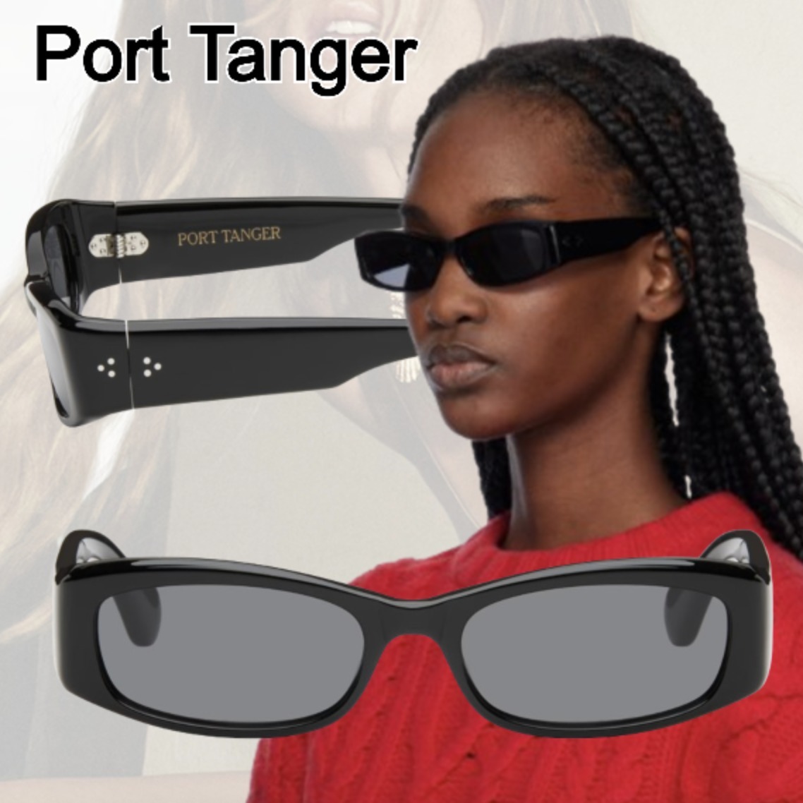 【Port Tanger】ブラック Leila サングラス