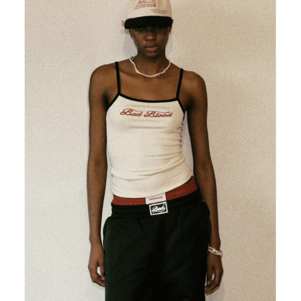 ◆BADBLOOD◆ Cindy String Tank Cream w-tnk24-035