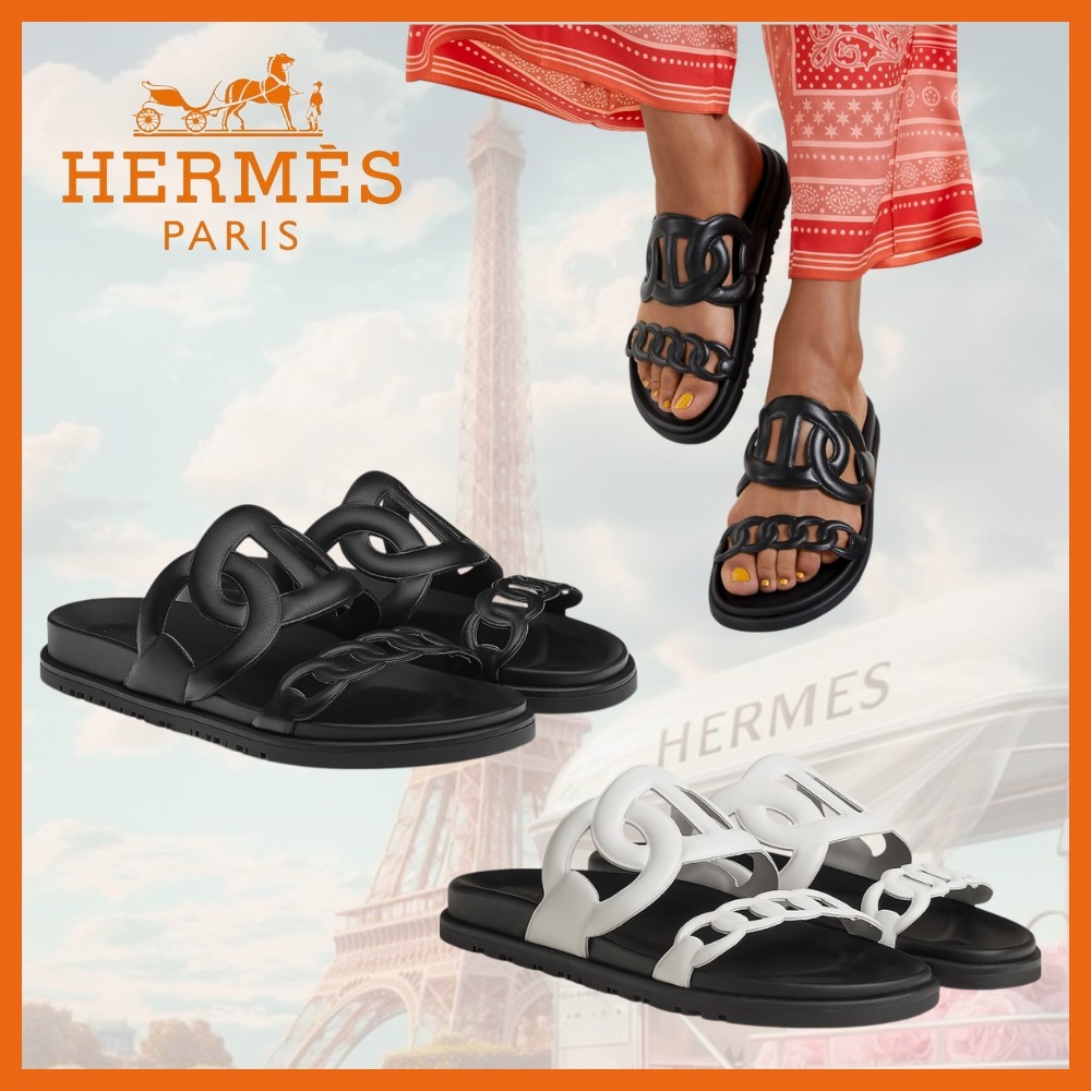 【これからの季節にピッタリ】HERMES エクストラ サンダル