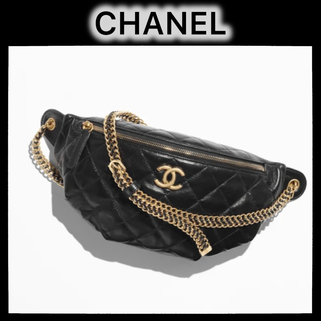★レザーでゴージャスに★CHANEL ウエストバッグ