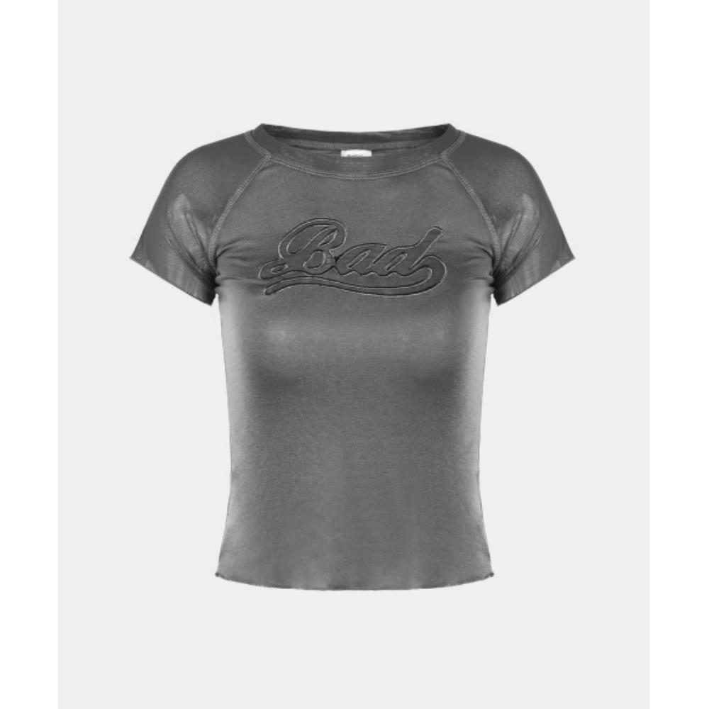 ◆BADBLOOD◆ Second Skin Contrast T-Shirt Charcoal w-tee24-0
