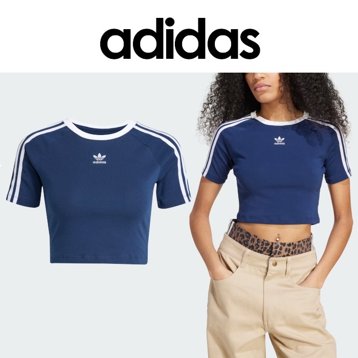 【関税・送料込み】adidas スリーストライプス ベビーTシャツ