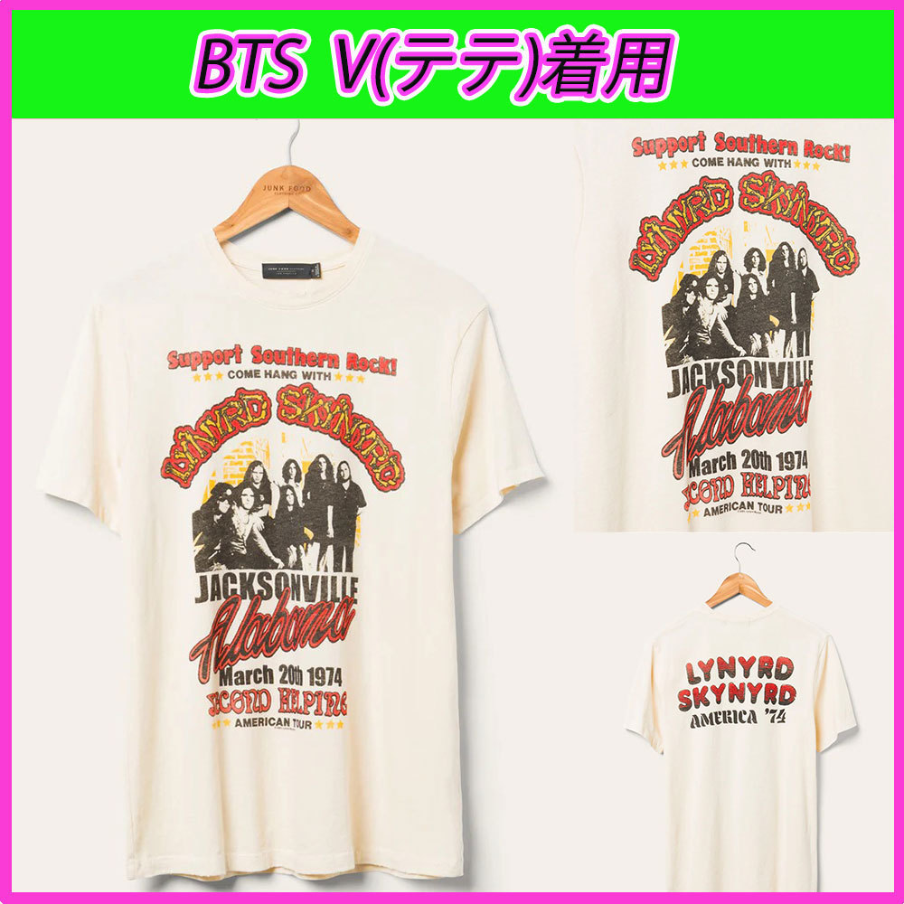 ☆BTS テテ(V)着用☆'74 ヴィンテージ T シャツ☆JUNK FOOD☆