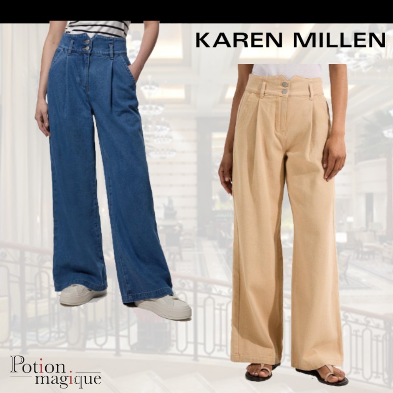 ★Karen Millen★ トールデニムワイドレッグパンツ