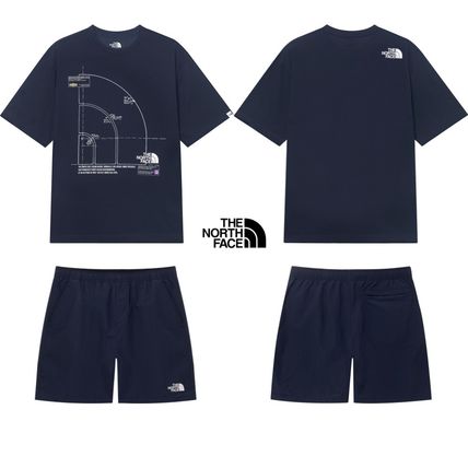 【THE NORTH FACE】セット Tシャツ & ショートパンツ R6726 THE NORTH FACE Tシャツとショートパンツセット 男の子海川