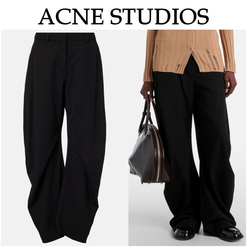 【Acne Studios】ミッドライズワイドレッグパンツ