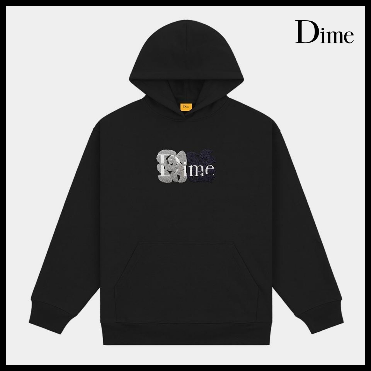 【DIME】Classic Duo Hoodie Black