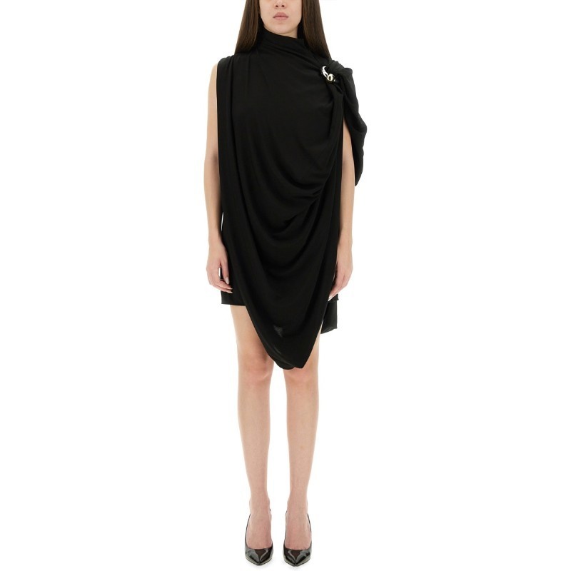 ワンピース JeanPaul GAULTIER DRAPED DRESS WITH PIERCINGS