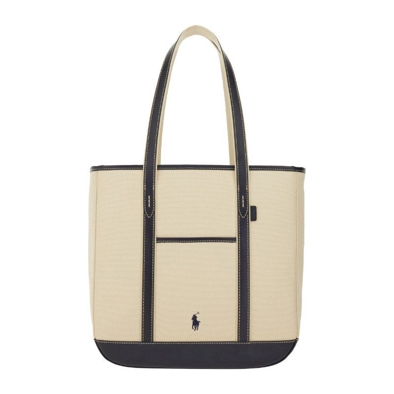 トートバッグ Ralph Lauren MEDIUM SHOPPER BAG (428968158 002ECRU NAVY)