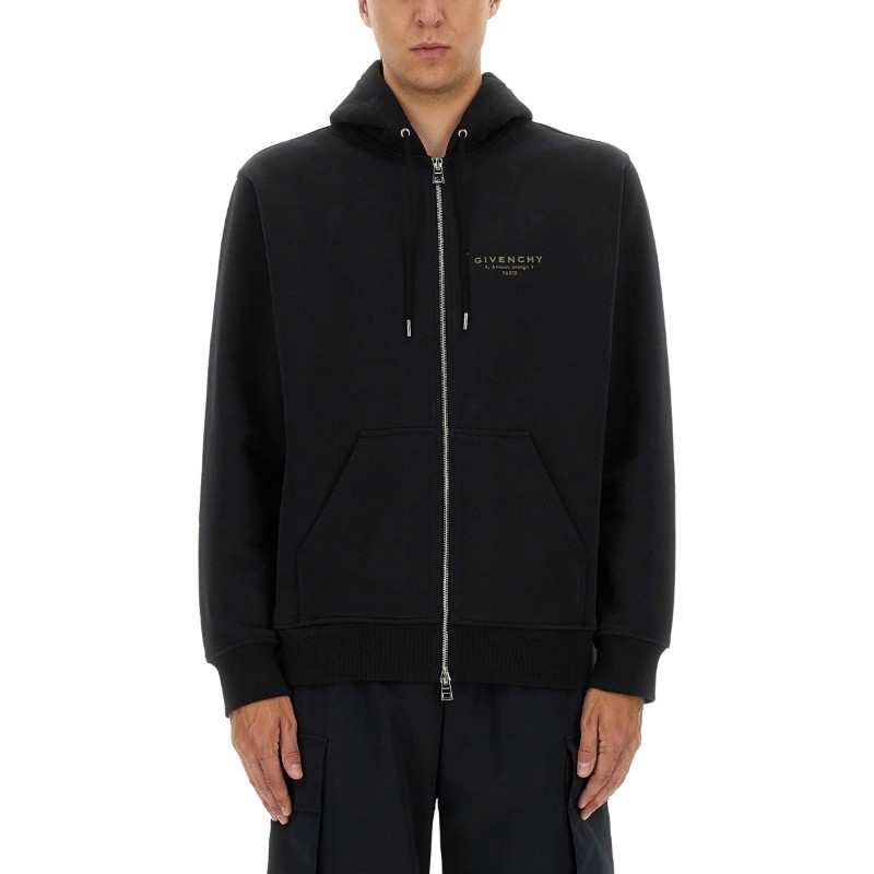 パーカー・フーディ GIVENCHY FW25 ZIPPER HOODIE (BMJ0NJ3YRJ 001)