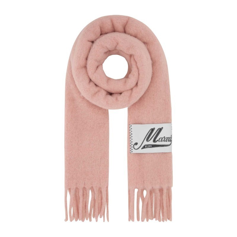 マフラー・ストール MARNI Dark pink alpaca blend scarf