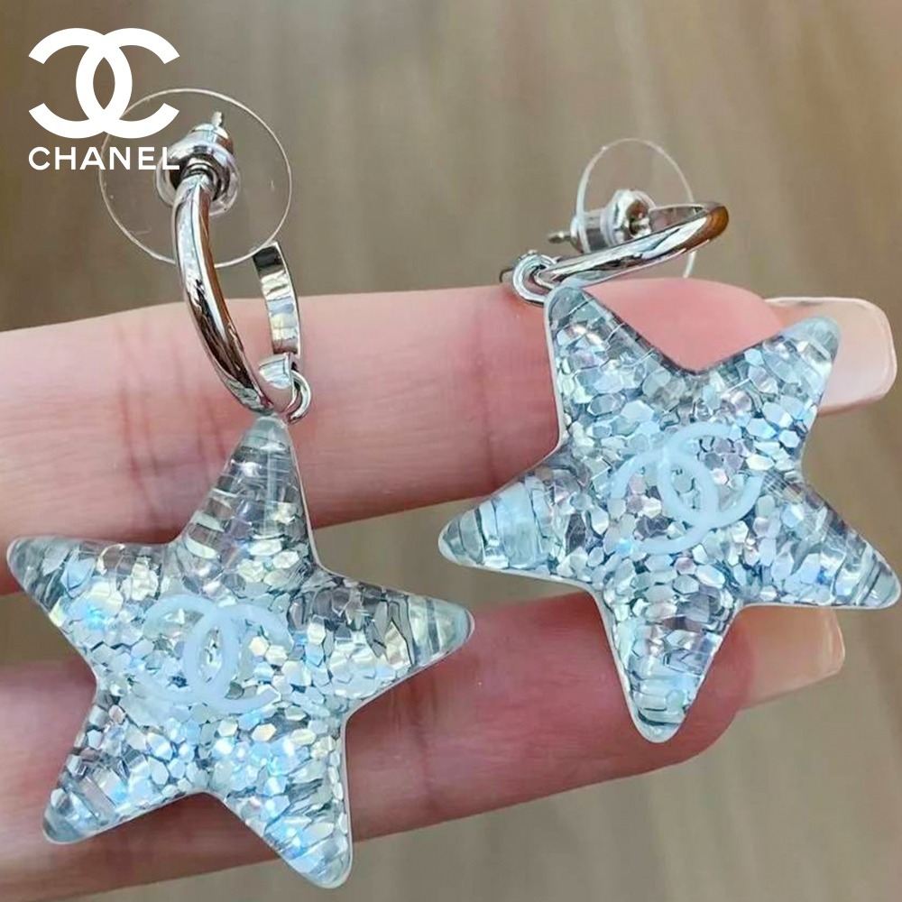 《フェミニン×透明感》CHANEL ピアス 25c