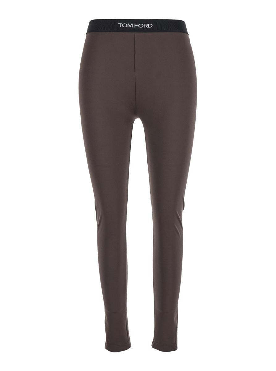【関税＆送料込み】Tom Ford 'Signature' Brown Leggings With