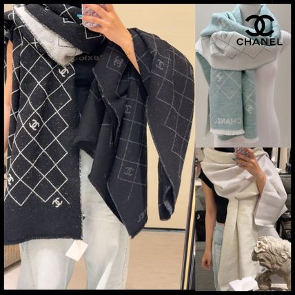 グレー（灰色）系 CHANEL(シャネル) マフラー・ストール