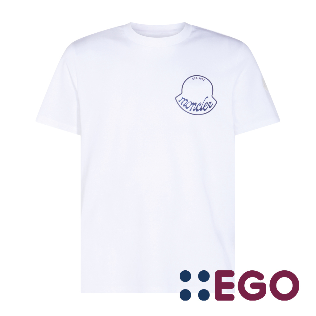 Tシャツ・カットソー MONCLER T-SHIRTS WHITE - BLACK