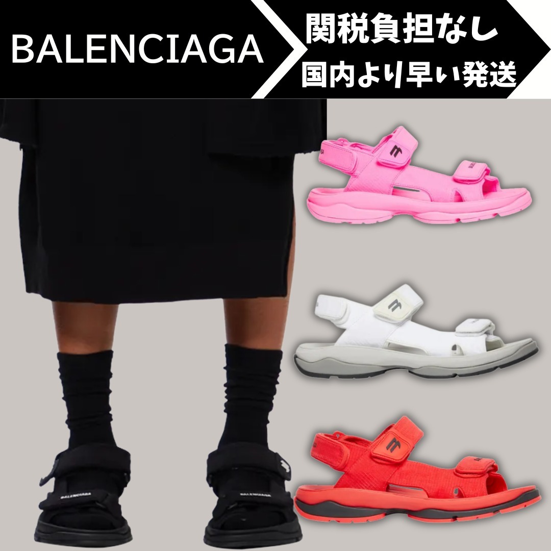 すぐ届く!【BALENCIAGA】TOURIST サンダル