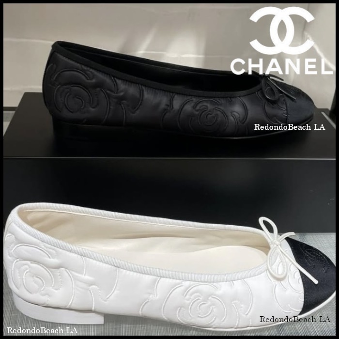 【エレガントなカメリア】CHANEL★バレーシューズ★25メティエ