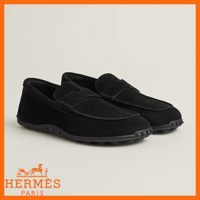 上品スエード素材♡【HERMES】Lazyモカシン