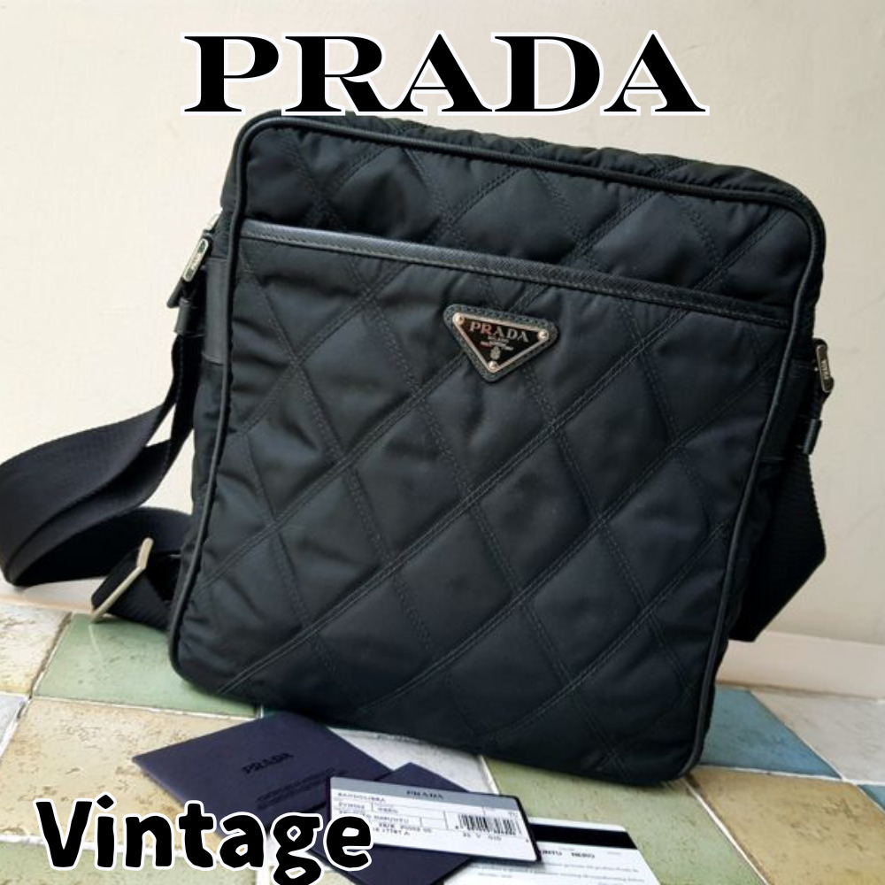 【ヴィンテージ】Rank:B☆PRADA メッセンジャーバッグ 2VH002