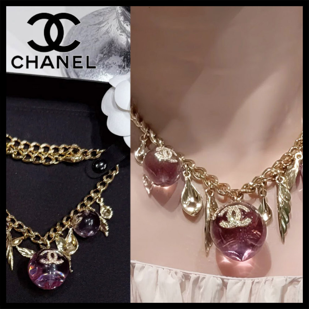 【ゴージャス感☆トップに輝くCCロゴ】 CHANEL ネックレス