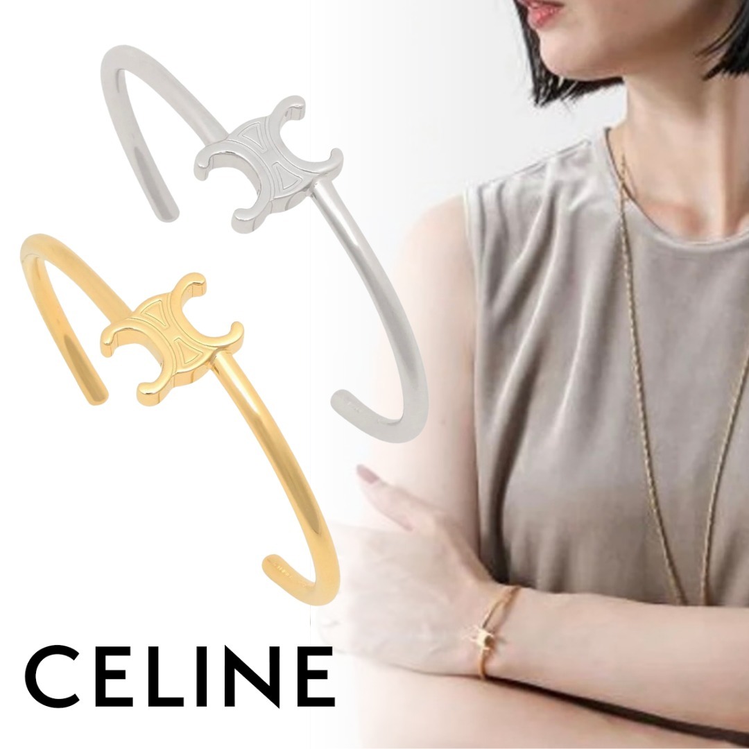 ★CELINE[セリーヌ] トリオンフ アシンメトリック カフ★