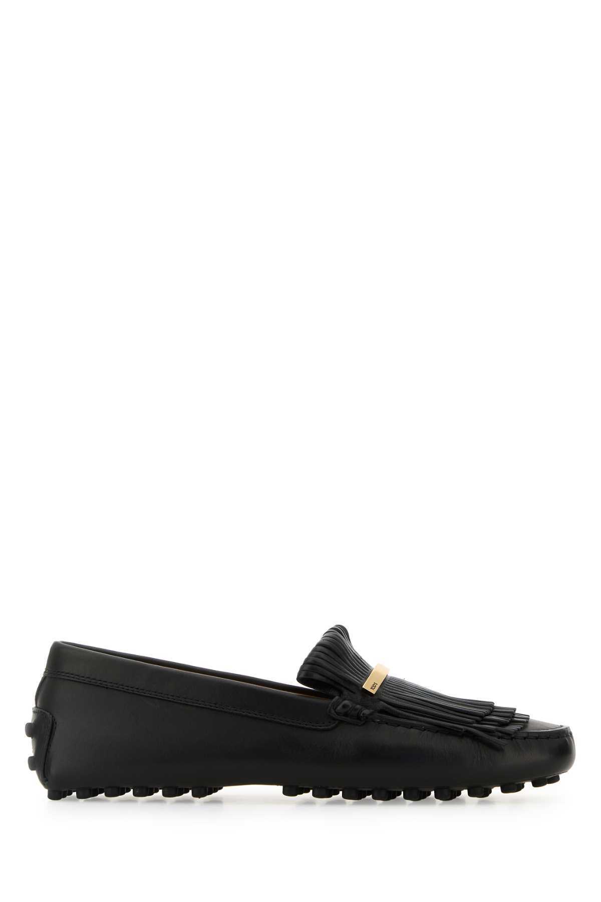 【関税&送料込】Tod'S Black Leather Loafers