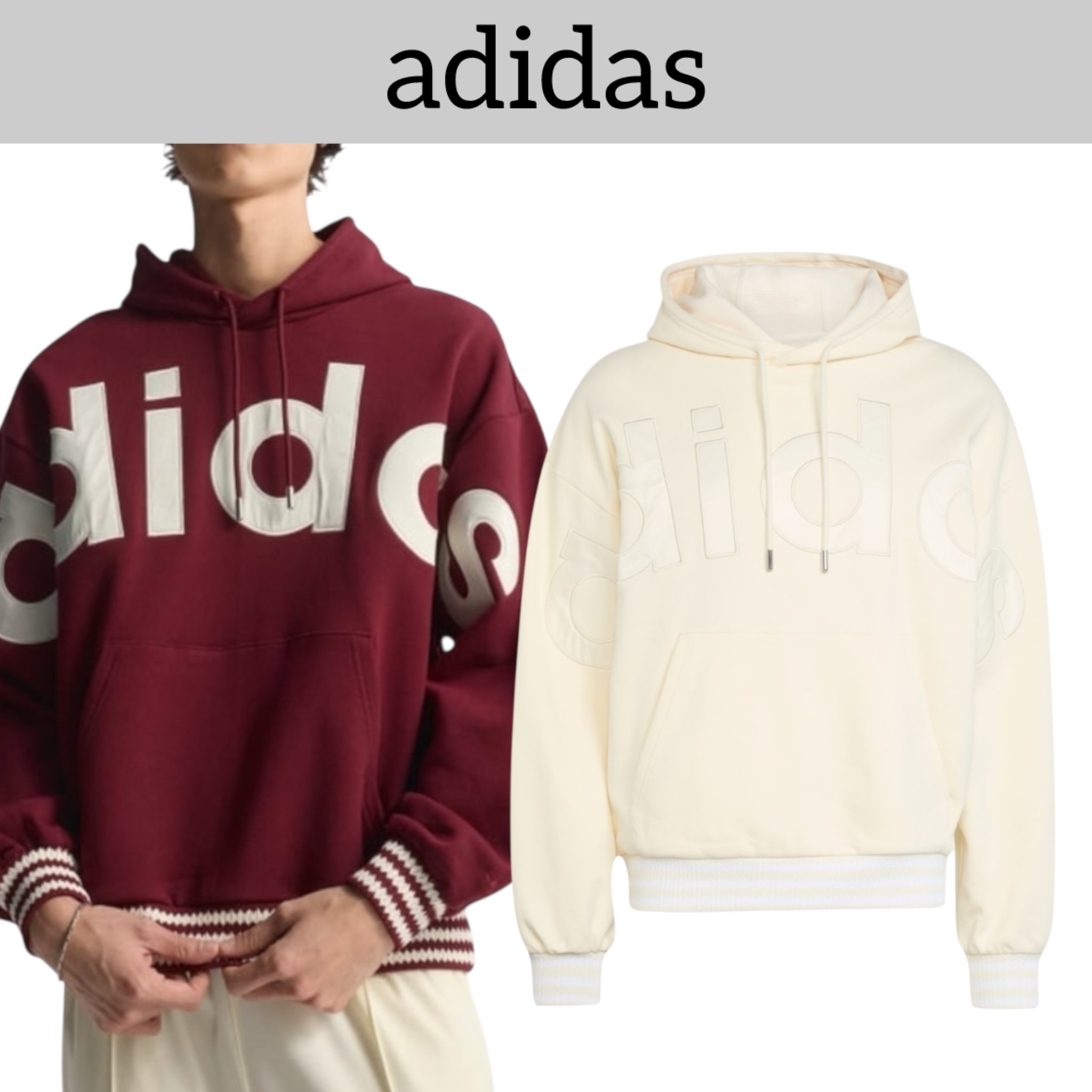 ベストセラー★adidas プレミアムロゴ オーバーサイズスウェット