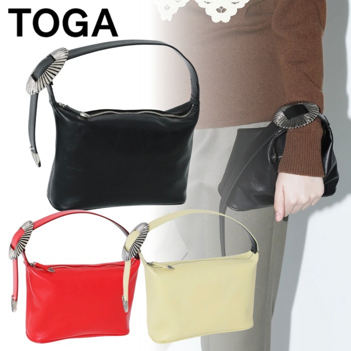 国内直営【TOGA】ハンドストラップ付 レザーミニバッグ
