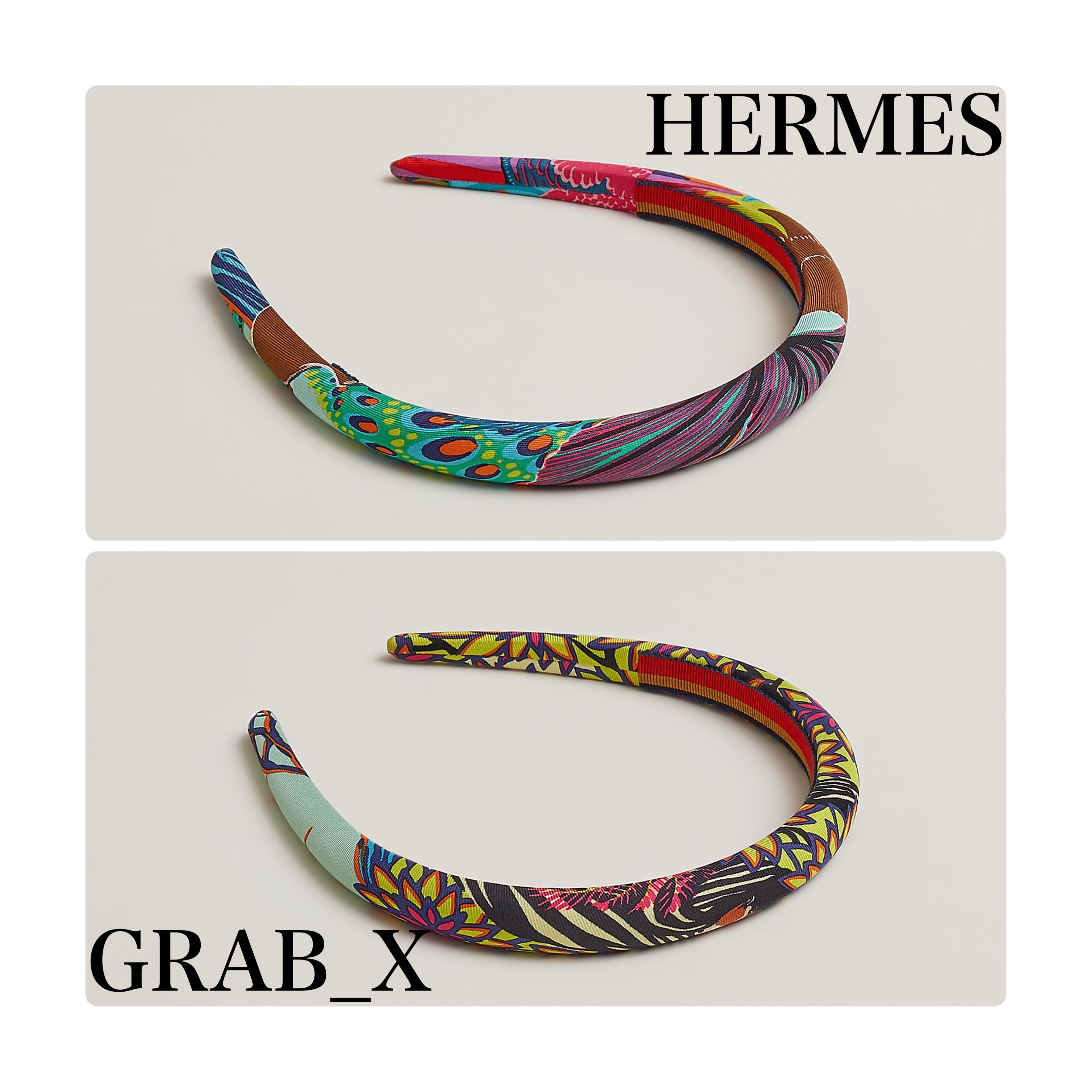 【HERMES】ヘアバンド《エルザ》シルクツイル グログラン
