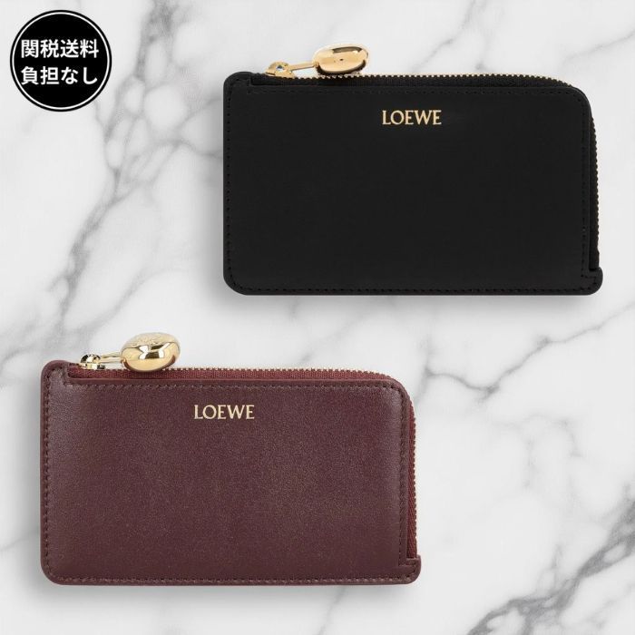 LOEWE カーフスキン ペブル コインカードホルダー 関税送料込